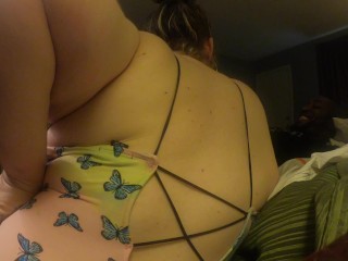 My Step sis Bam invites a friend to help conquer my load