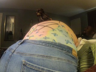 My Step sis Bam invites a friend to help conquer my load