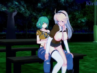 Ellen Kohagura and Hikage have intense futanari sex - Katana Maidens & Senran Kagura Hentai