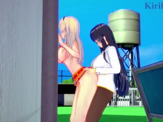 Ellen Kohagura and Ikaruga have intense futanari sex - Katana Maidens & Senran Kagura Hentai