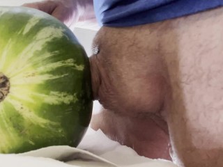 Fucking a watermelon