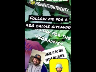 My Snap feed from today! Follow me on IG to enter to win! The420agent