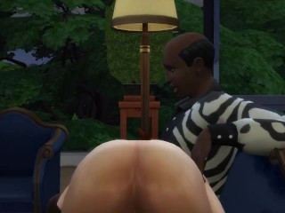 Hot ginger get fucked by dirty black man | Whicked Whims mod Sims 4| Sara Pechotes