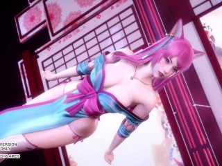 [MMD] IU - LILAC Spirit Blossom Ahri Sexy Kpop Dance League Of Legends Uncensored Hentai