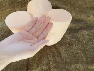 【ASMR・手フェチ】愛用のオナホに手マンしてみた。後半はただ遊んでたw【バイノーラル】　I tried hand-manipulating my favorite masturbator.