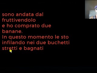 usare la banana per le fantasie femminili è il frutto ideale per giocarci e bagnarsi