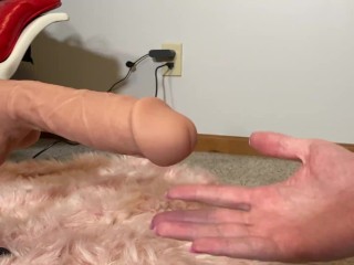 Stroking 9in Dildo on Hismith Fuck Machine