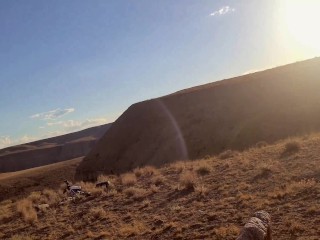 Ginger B Sun Tanning On The  High Desert
