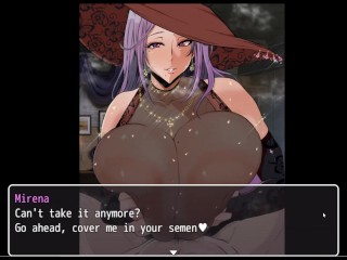 Mirena's Manor [Hentai game PornPlay ] Ep.1 bath titjob with gigantic witch boobs