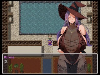 Mirena's Manor [Hentai game PornPlay ] Ep.1 bath titjob with gigantic witch boobs