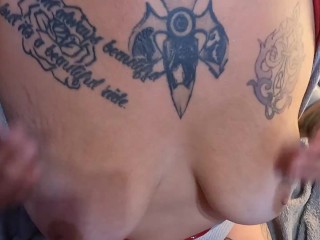 Penny Pupils rubs her big ol titties so you can Mastebate 