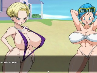 Super Slut 2 [Dragon Ball Hentai game Parody] Ep.2 android 18 sex fight against her clone