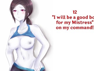 Wii Fit Trainer Hentai JOI BDSM (Femdom/Humiliation Work out Feet/armpit Degradation)