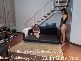 Mistress Erika and Mr Pine - Sexy Domme Deliver Loser a Prize - Full Video - FOOT WORSHIP - FOOT SLA