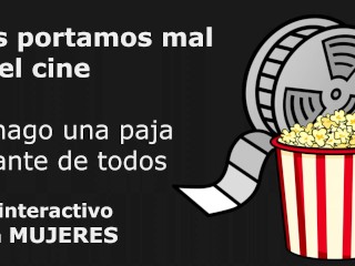 Novio te invita al cine - Audio JOI interactivo para MUJERES. Voz de HOMBRE. Audio español - ESPAÑA