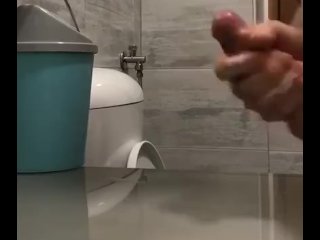 Bathroom masturbation relax. Relax on the sofa. Lot of cum bigload big cum bigdick