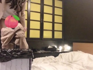 【한국어 자막】재난용 화장실을 여자가 사용한 결과 | 일본의 아름다운 오줌.바이브레이터,자위행위, 시오후키