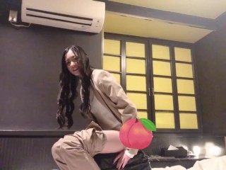 【한국어 자막】재난용 화장실을 여자가 사용한 결과 | 일본의 아름다운 오줌.바이브레이터,자위행위, 시오후키