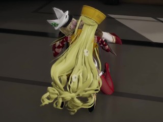 Guilty Gear Millia Rage is subjected by Ramlethal Valentine hot Lesbian sex
