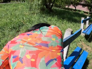 He fuck me and cumshot me on bench right next to public train station and car road -so risky !