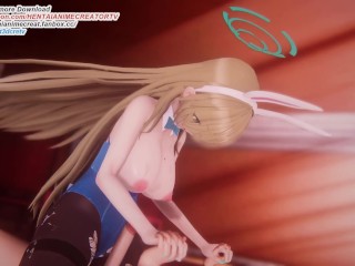 Ichinose Asuna Bunny Girl Blue Archive 3D HENTAI Animation Shortver