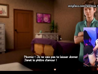 (Part 83) Suite de l'histoire talkshow ( porn game lets play FRENCH ) Treasure of nadia