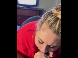 My phat ass step sister sucks my dick for my silence of her crashing my car