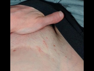 POV fingering my wet pussy after edging for two hours, then I cum loudly with my hand in my panties 