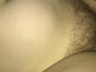 Perky perfect tits milf penetrated deep in her hairy pussy! Creampie! Ball play real orgasms