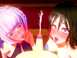 POV: A NIGHT ALONE WITH NAZUNA NANAKUSA AND AKIRA ASAI YOFUKASHI NO UTA ANIME HENTAI COMPILATION