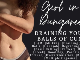 ASMR | Fdom Goth girlfriend draining your balls again and again | Degrading |