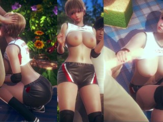 【エロゲー ハニーセレクト2 リビドー】バレー部の生意気な金髪ショート爆乳ギャルのおっぱい揉んでエッチしまくる！ 3DCGアニメ動画[Hentai Game Honey Select 2 Libido