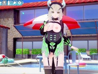 【エロゲーコイカツ！】遊戯王 ドラゴンメイド・チェイム3DCG巨乳アニメ動画[Hentai Game Koikatsu!sunshine YuGiOh! Chamber Dragonmaid]