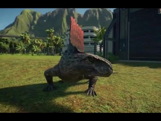 T Rex vs Giga vs Spino vs Therizinosaurus - Jurassic World Evolution