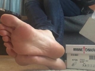 Huge Shoe Unboxing part 2 Frieda Ann Foot Fetish