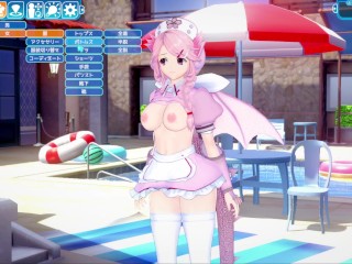 【エロゲーコイカツ！】遊戯王 ドラゴンメイド・ナサリー3DCG巨乳アニメ動画[Hentai Game Koikatsu!sunshine YuGiOh! Nurse Dragonmaid]