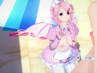 【エロゲーコイカツ！】遊戯王 ドラゴンメイド・ナサリー3DCG巨乳アニメ動画[Hentai Game Koikatsu!sunshine YuGiOh! Nurse Dragonmaid]