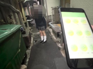 【※流出厳禁※】※場所特定厳禁※ 放課後18歳合法JKが関西の街で遠隔バイブで爆イキ！➡︎制服のままネカフェで声を我慢してスカート捲り上げて生ハメ生中出し！日本人高校生