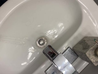 Home alone pissing in my step mom bathroom sink moaning pissgasm watch SQUIRT at END felt amazing