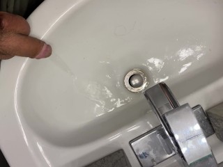 Home alone pissing in my step mom bathroom sink moaning pissgasm watch SQUIRT at END felt amazing