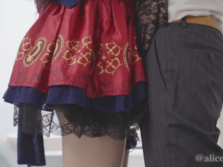 ❤️【Aliceholic13】Japanese Cosplayer stage costume creampie 【個人撮影】 アイドルコスプレイヤーの仁王立ちフェラとイチャラブ生ハメ中出しえっち