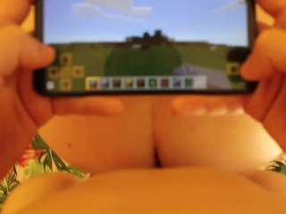 POV Playing minecraft while fucking my beloved wife