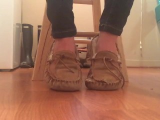 Moccasins Shoeplay Frieda Ann Foot Fetish