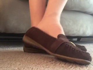 New Shoes and Nylons Frieda Ann Foot Fetish