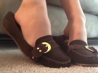 New Shoes and Nylons Frieda Ann Foot Fetish