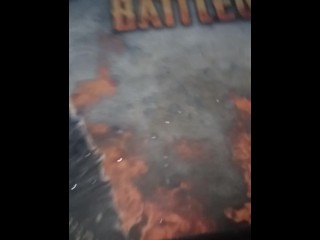 Massive cumshot on my stepsister desktop (im in trouble)