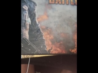 Massive cumshot on my stepsister desktop (im in trouble)