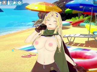 【エロゲーコイカツ！】遊戯王 白の聖女エクレシア3DCG巨乳アニメ動画[Hentai Game Koikatsu!sunshine YuGiOh! Ecclesia]