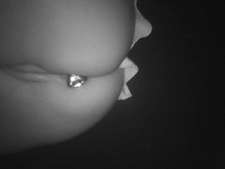 MICRO SKIRT NO PANTIES BUTT PLUG AT CLUB