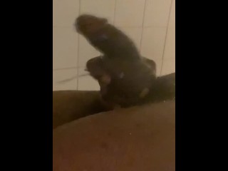 Playing with my dick in the shower
